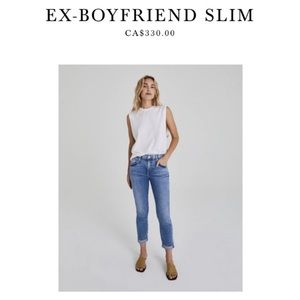 AG Ex-Boyfriend Slouchy Slim Jeans Size 26R
